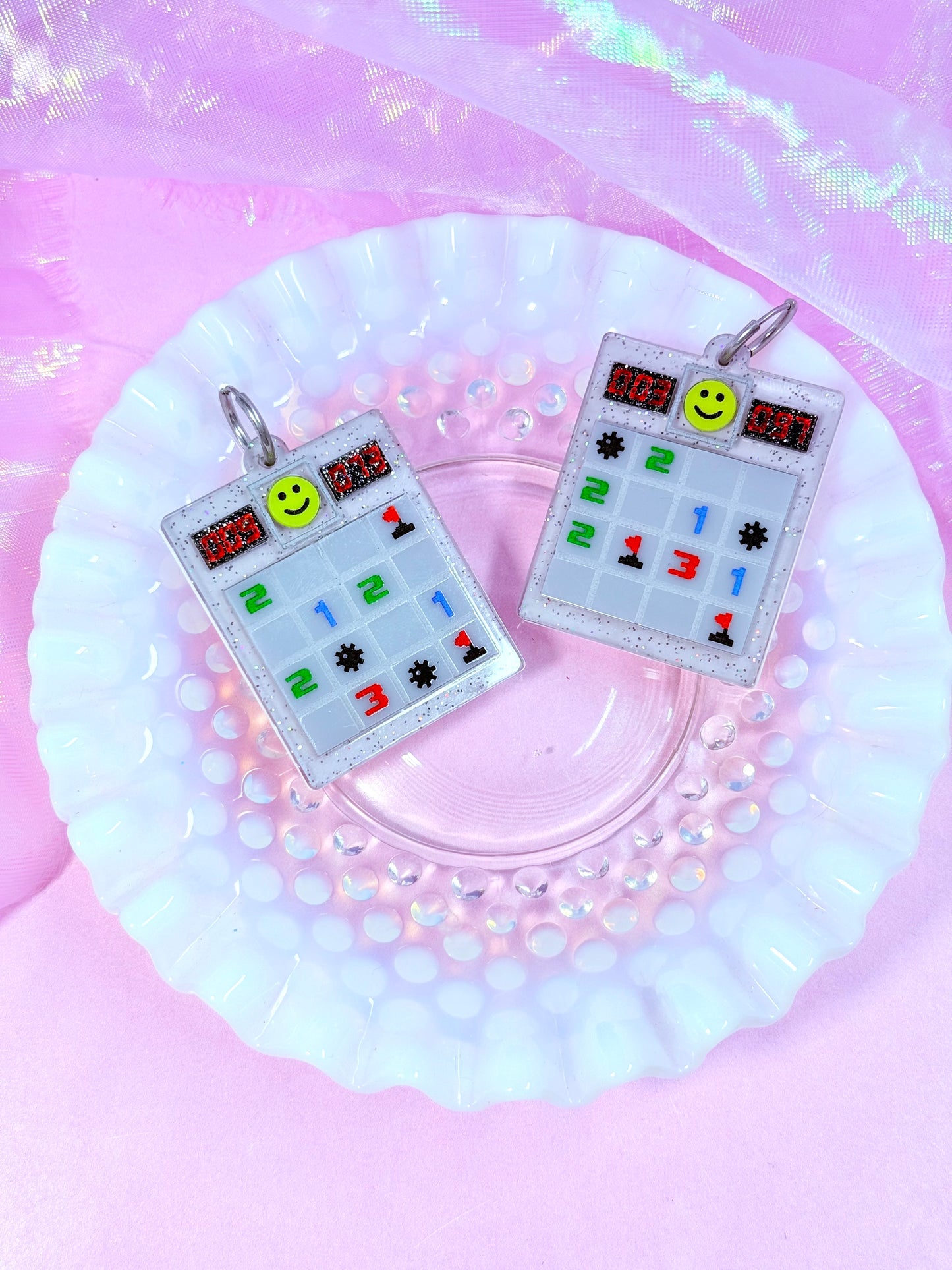 That One Computer Game, Acrylic Earrings