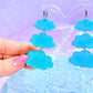 Jelly Cloud Acrylic Earrings (Blue)