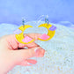 Jelly Moons (pastel), Acrylic Earrings