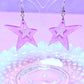 Y2K Spiky Star Acrylic Earrings (Purple)