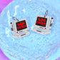 Retro Computer Earrings, 404 ERROR!