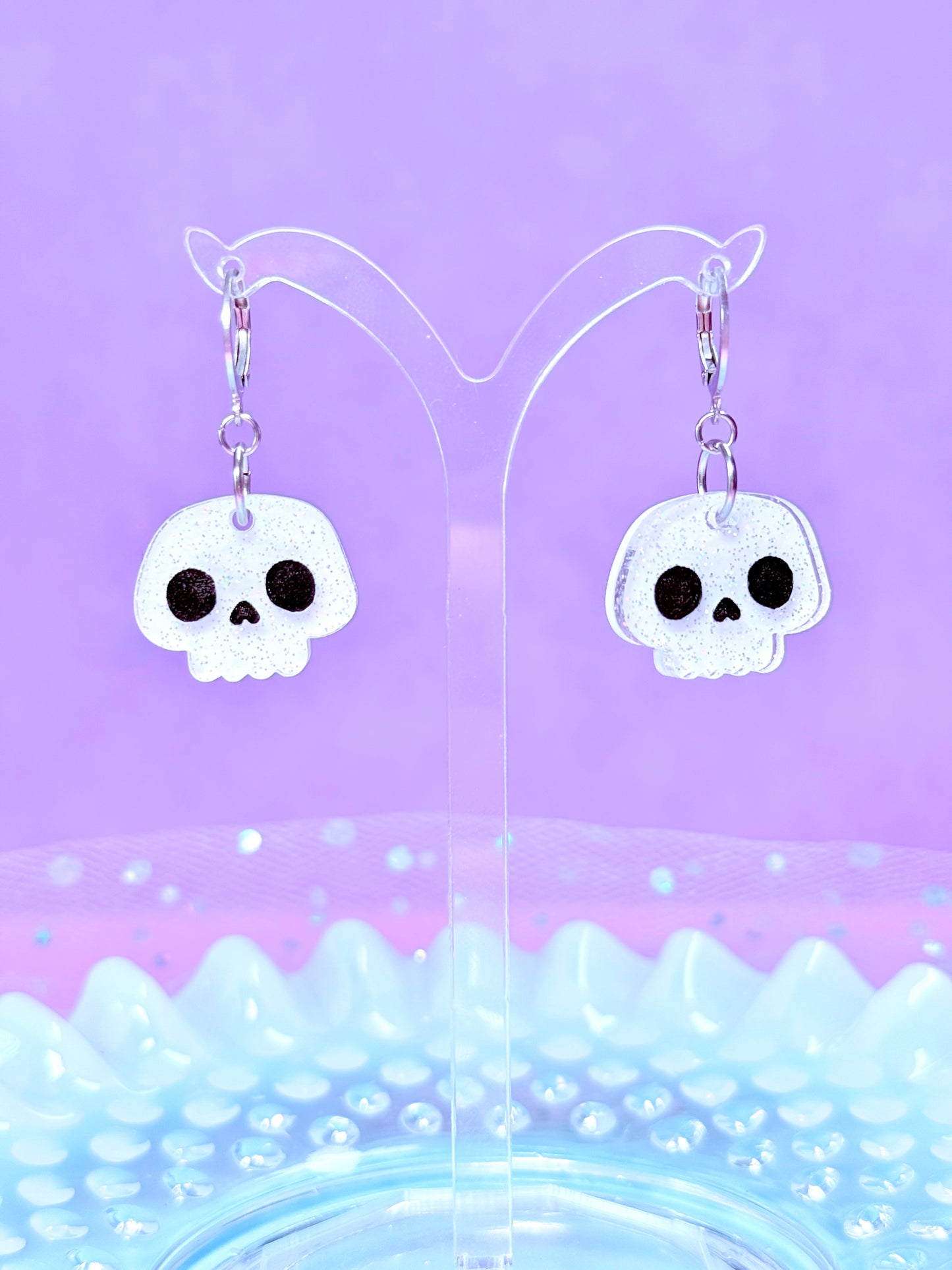 Mini Jelly Skull Earrings