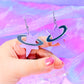 Y2K Cosmic Star Acrylic Earrings (Purple)