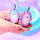 Ghostly Mirror Acrylic Earrings