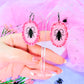 Cutesy Cockroach Acrylic Earrings (pinky pink)