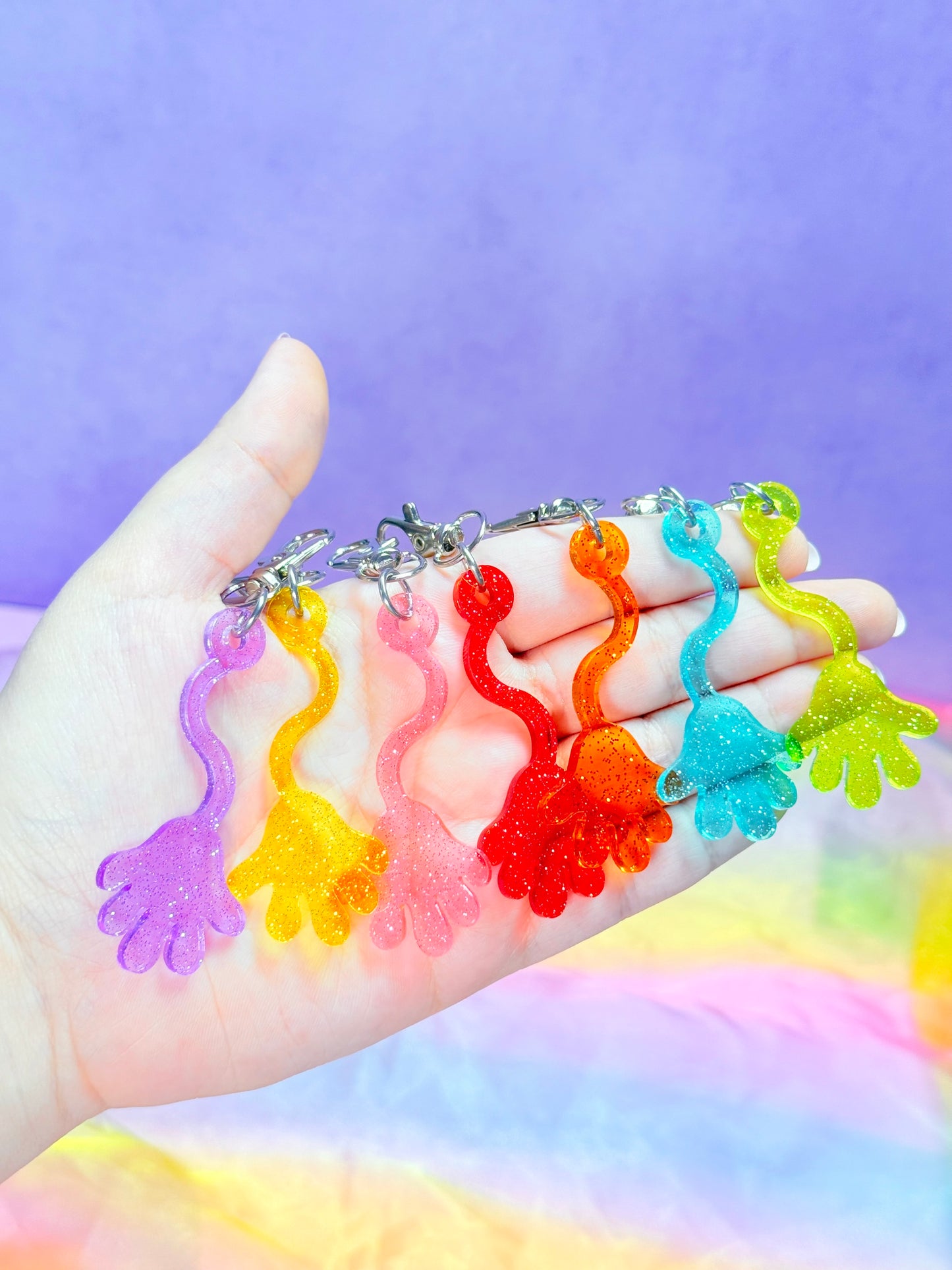 Sticky Hand Bag Charm