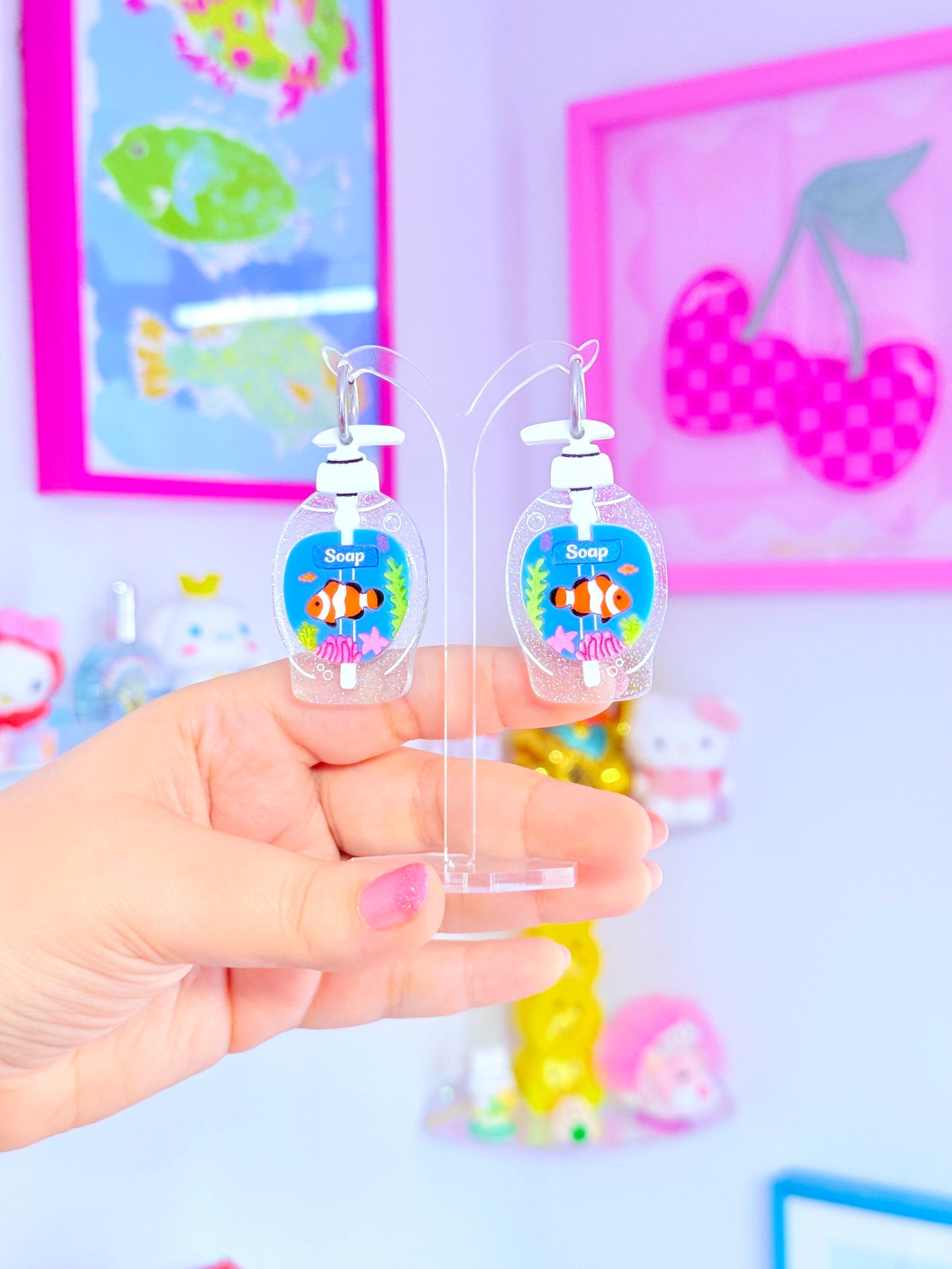 Nostalgic Fish Soap Earrings