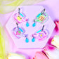 Whimsical Watering Can Acrylic Earrings