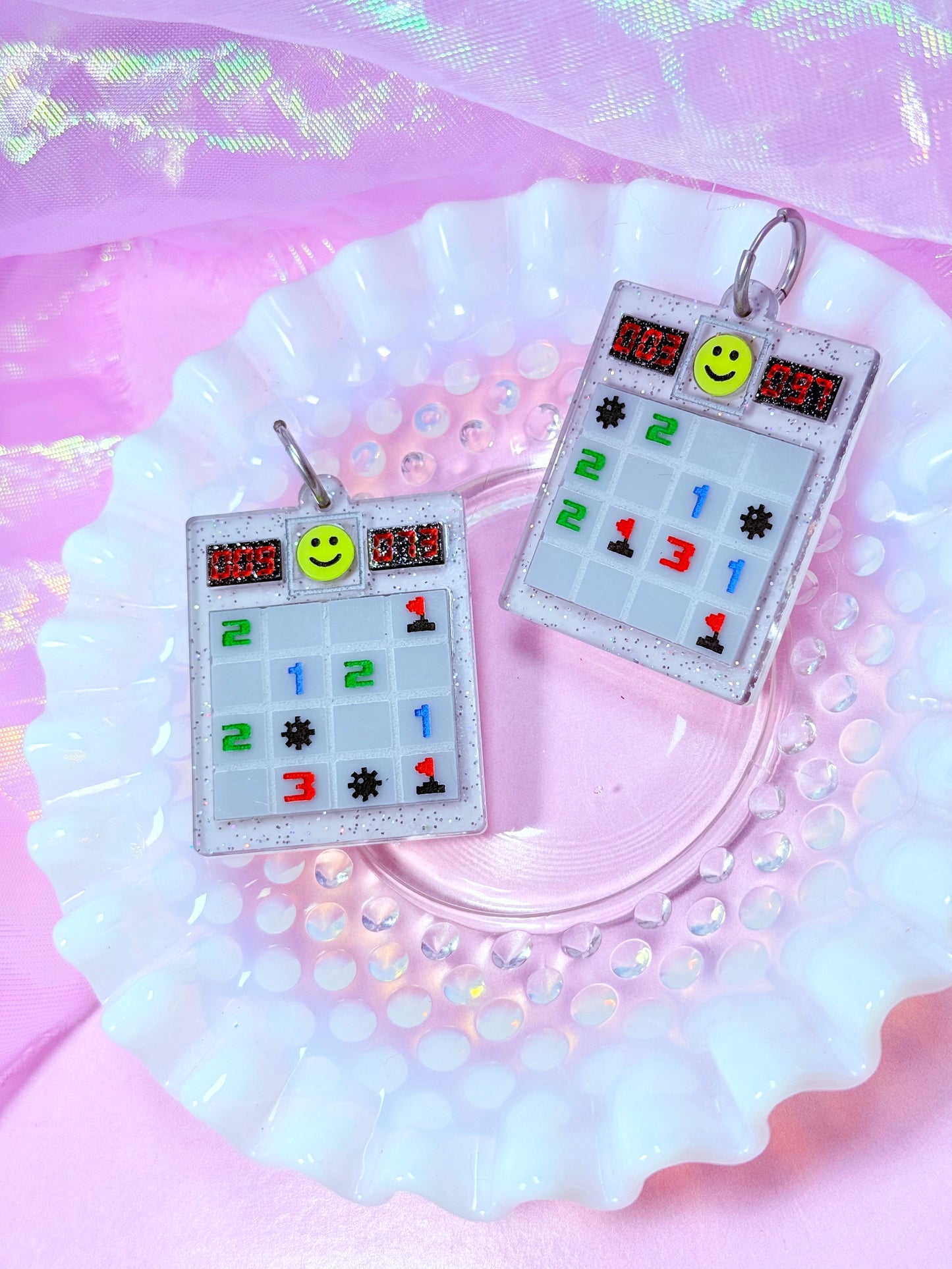 That One Computer Game, Acrylic Earrings