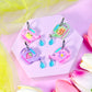 Whimsical Watering Can Acrylic Earrings