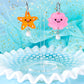 Beach Cuties, Starfish and Scallop Acrylic Earrings