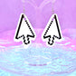 Classic Cursor Acrylic Earrings