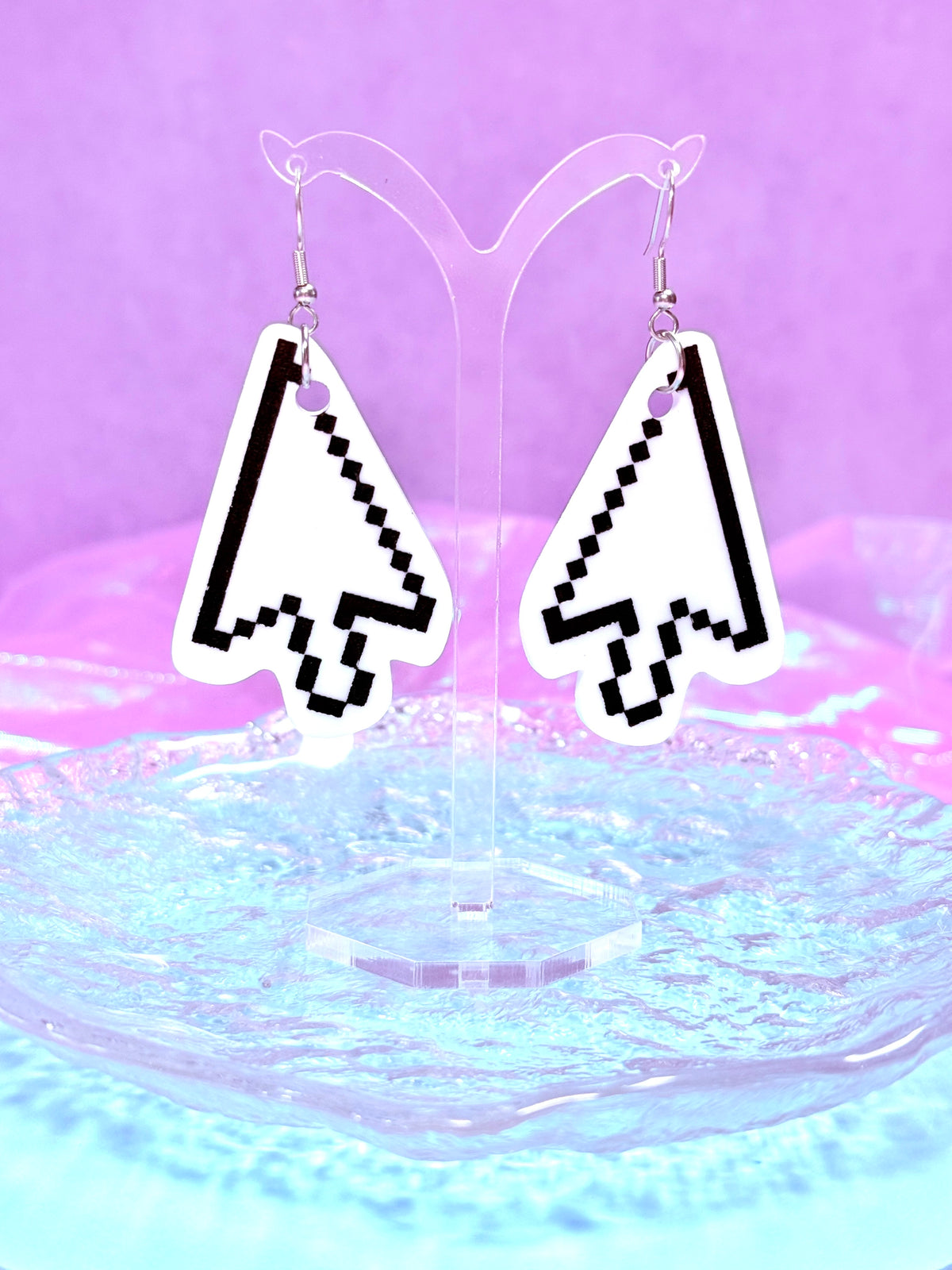Classic Cursor Acrylic Earrings