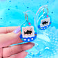 Virtual Pet Shark Acrylic Earrings