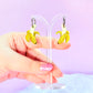 Mini Banana Acrylic Earrings