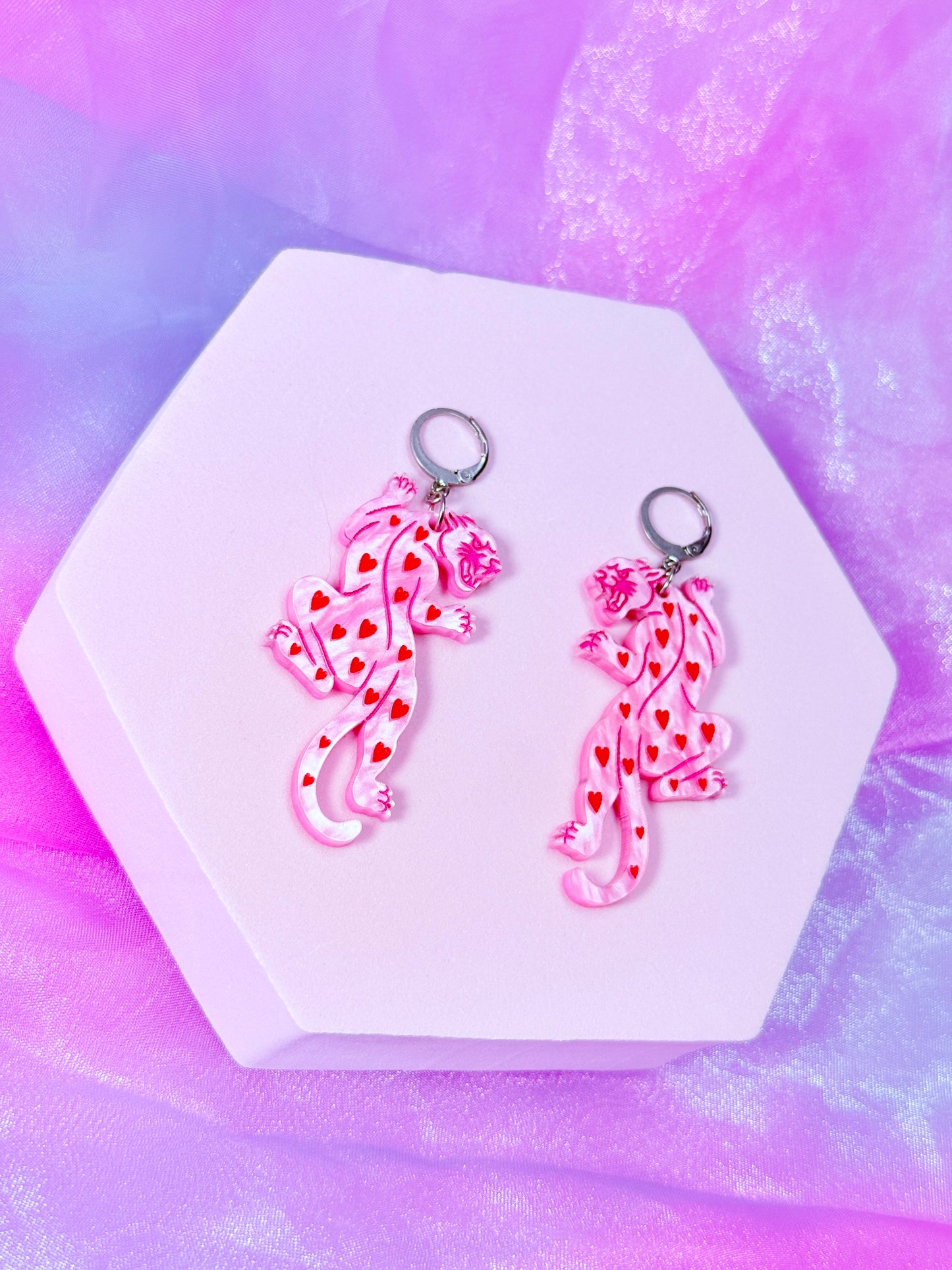 Crawling Love Panther Earrings