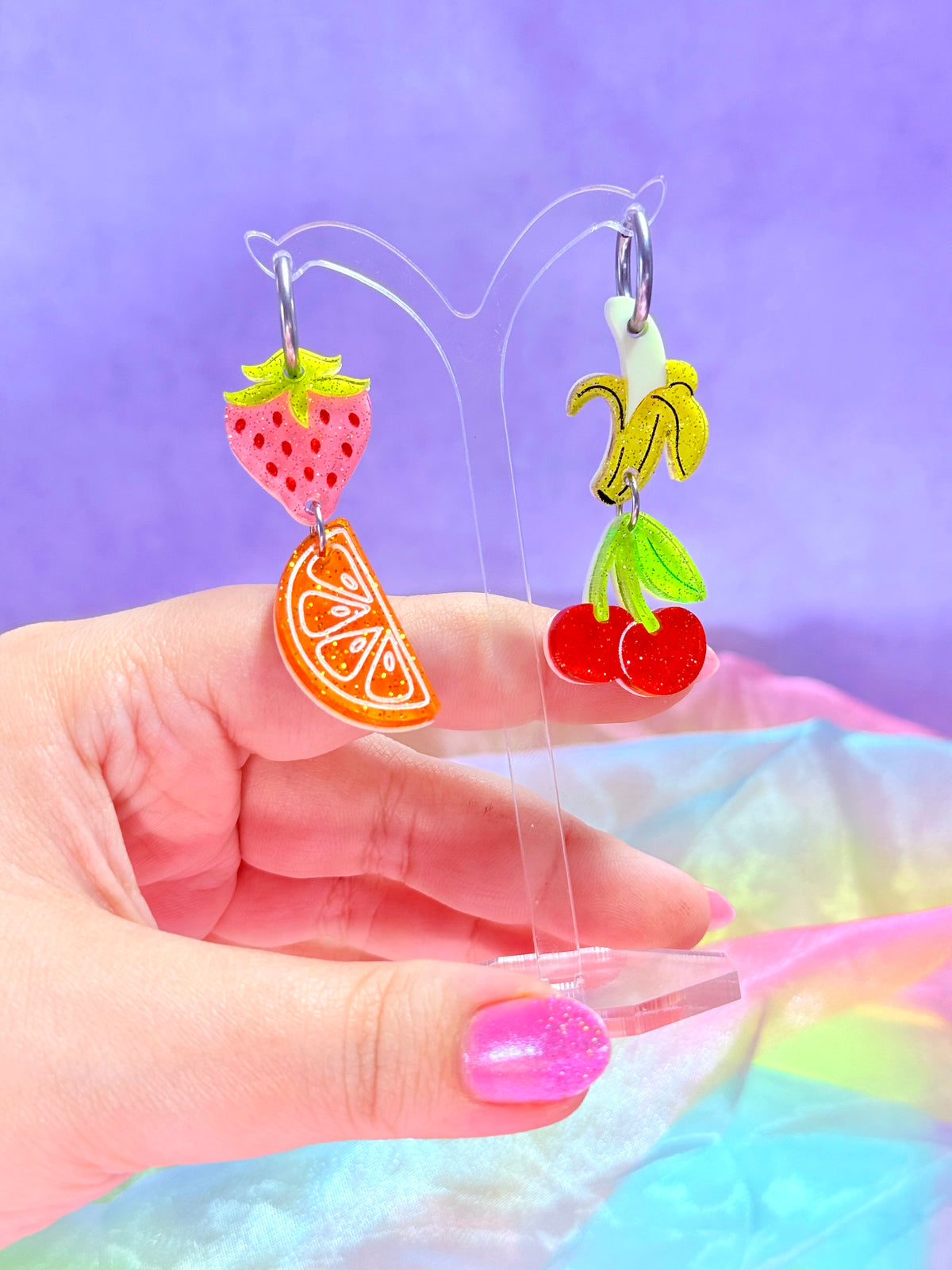 Fruit Salad Acrylic Earrings