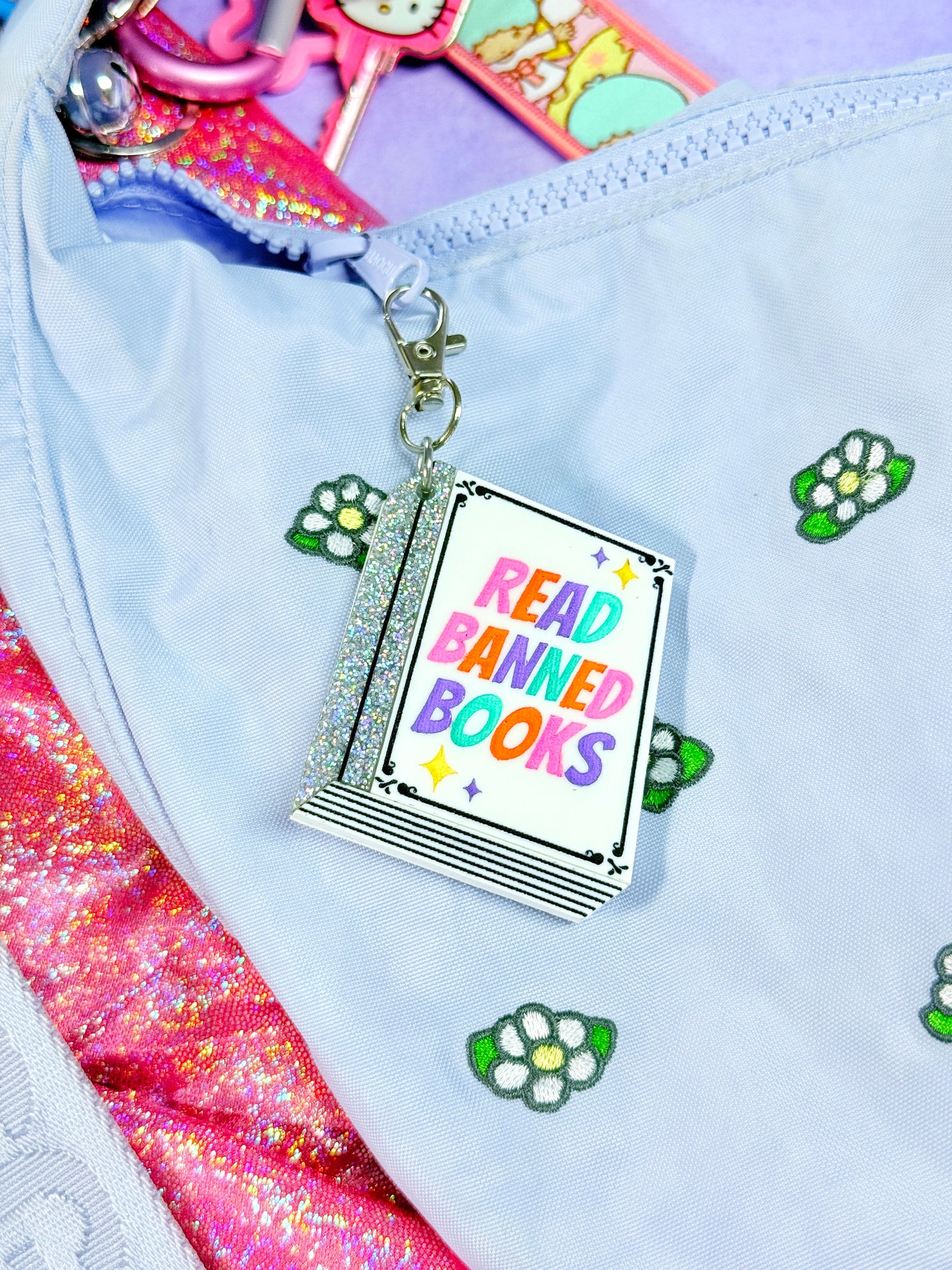 Read Banned Books Bag Charm