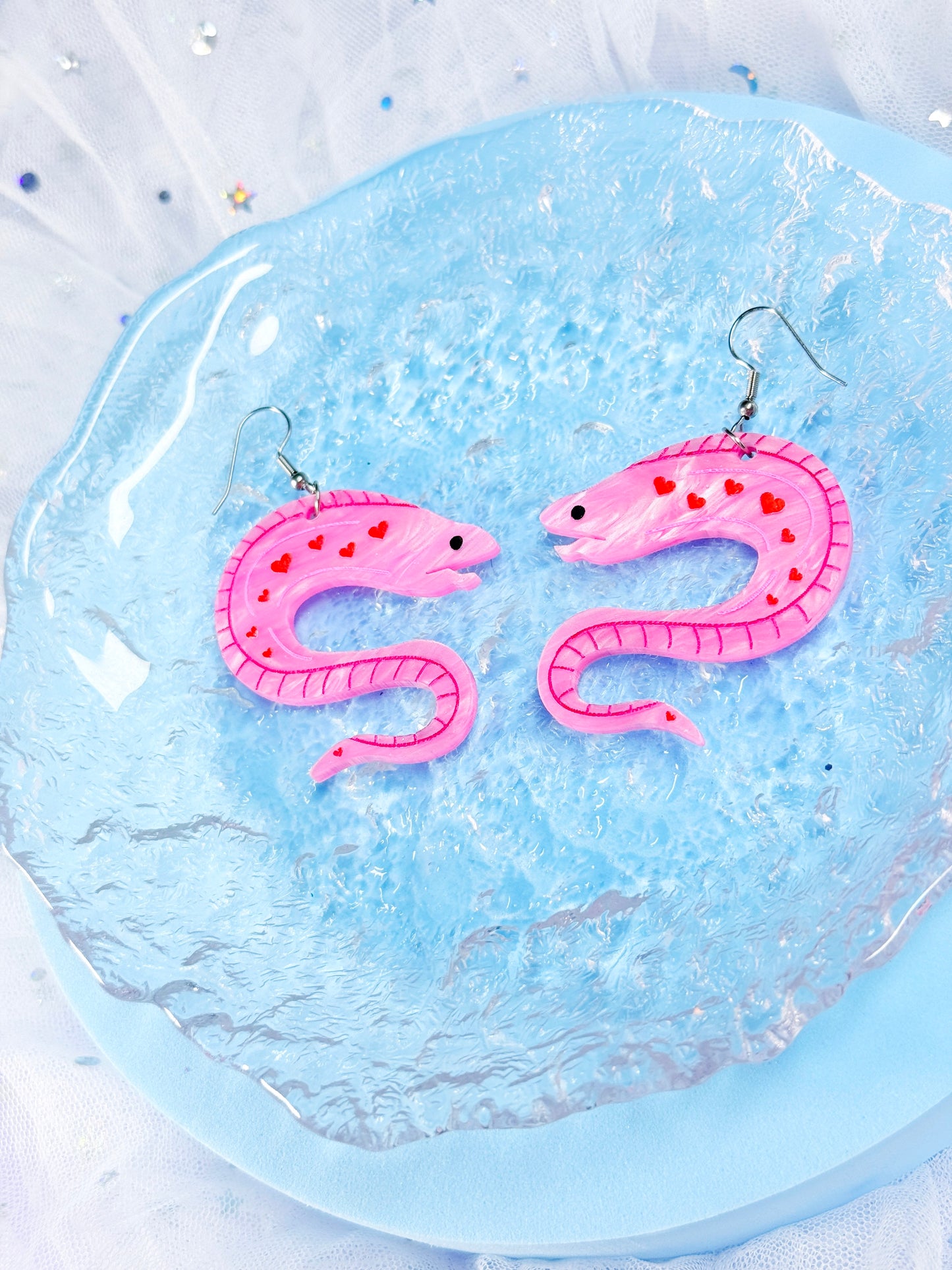 Lovely Eel Acrylic Earrings