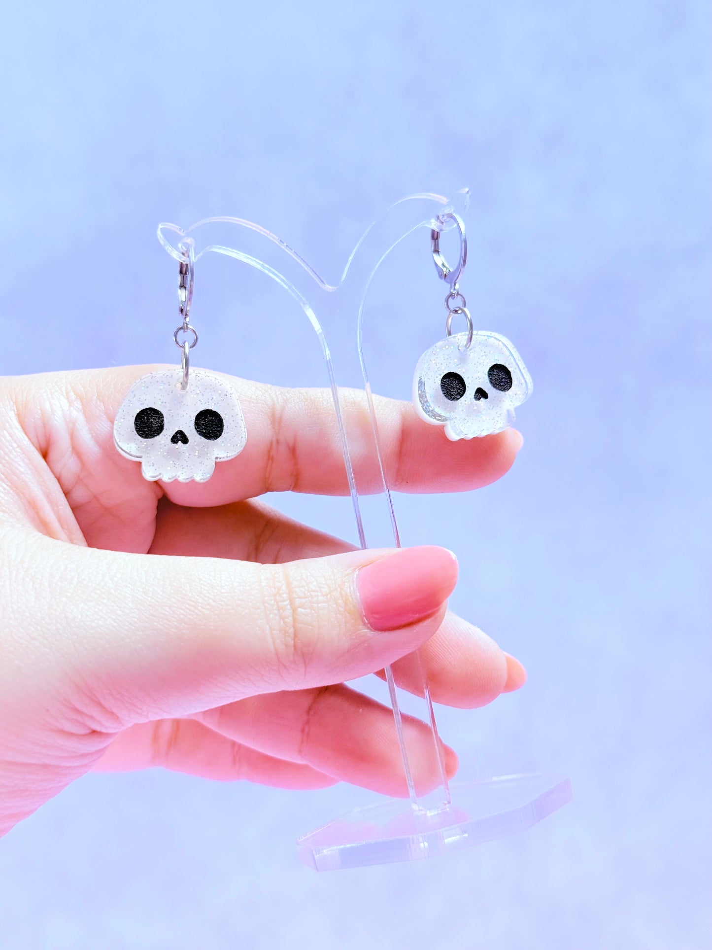 Mini Jelly Skull Earrings
