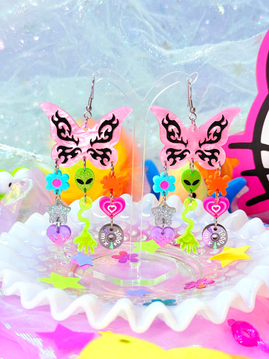 2000s Drops, Acrylic Earrings