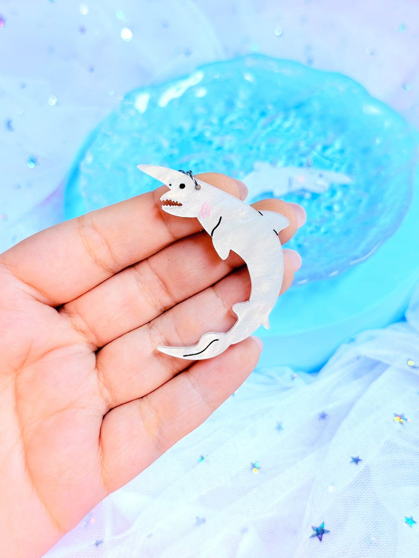 Goblin Shark Acrylic Earrings