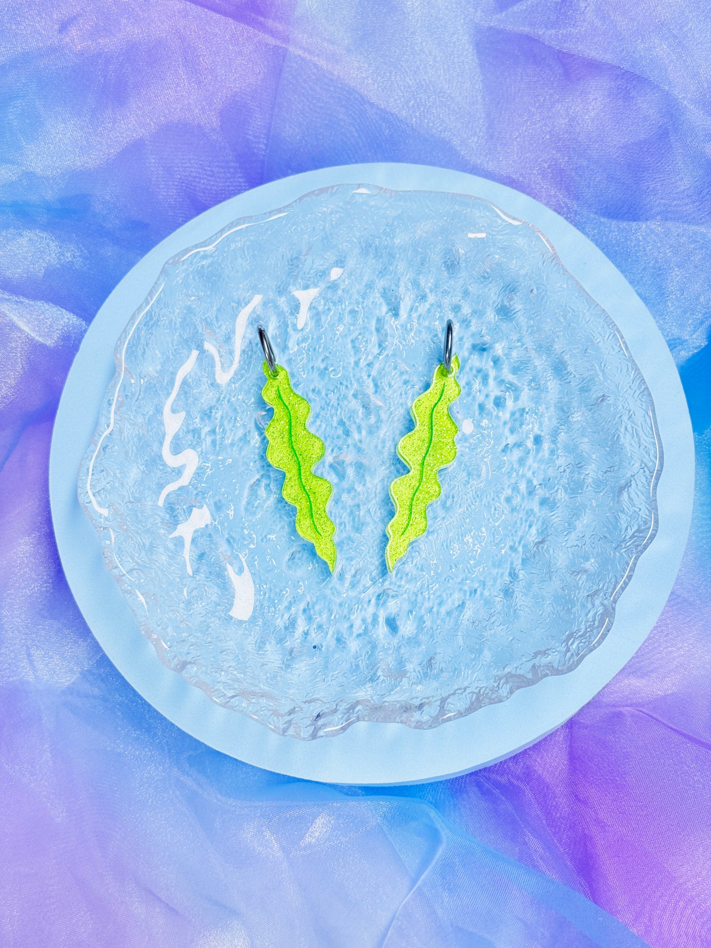 Jelly Kelp Acrylic Earrings