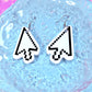 Classic Cursor Acrylic Earrings