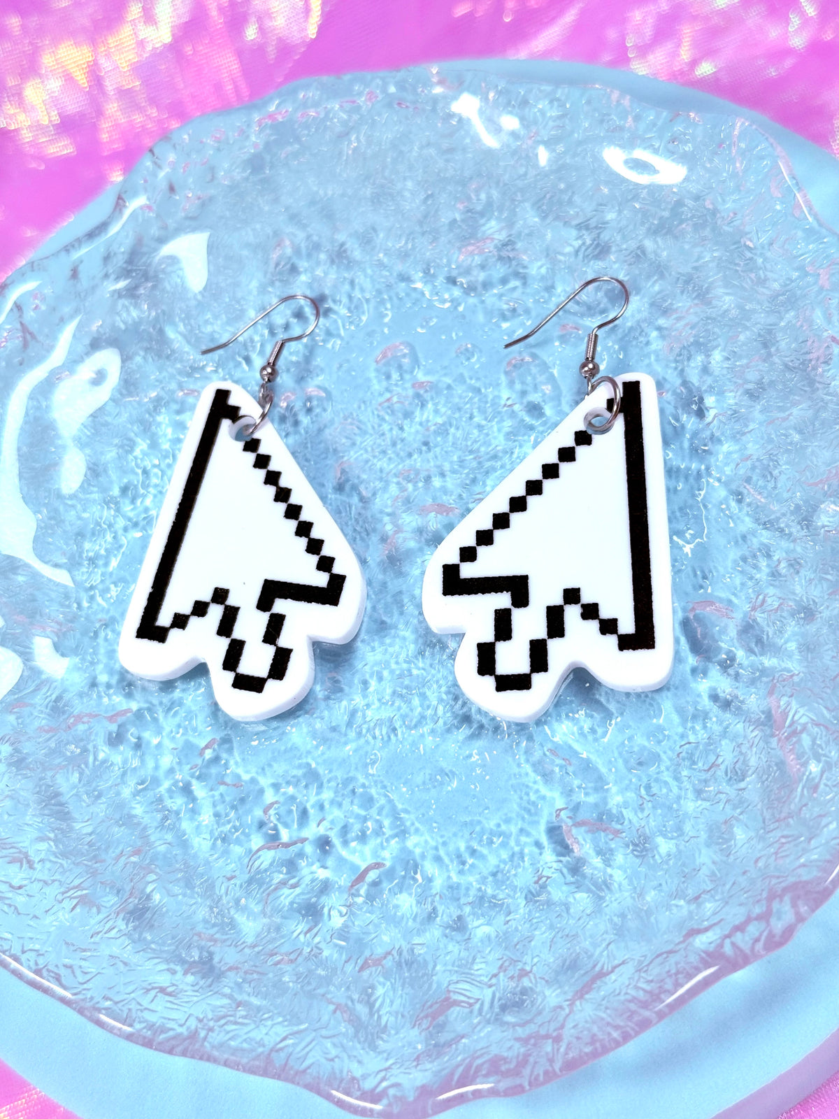Classic Cursor Acrylic Earrings