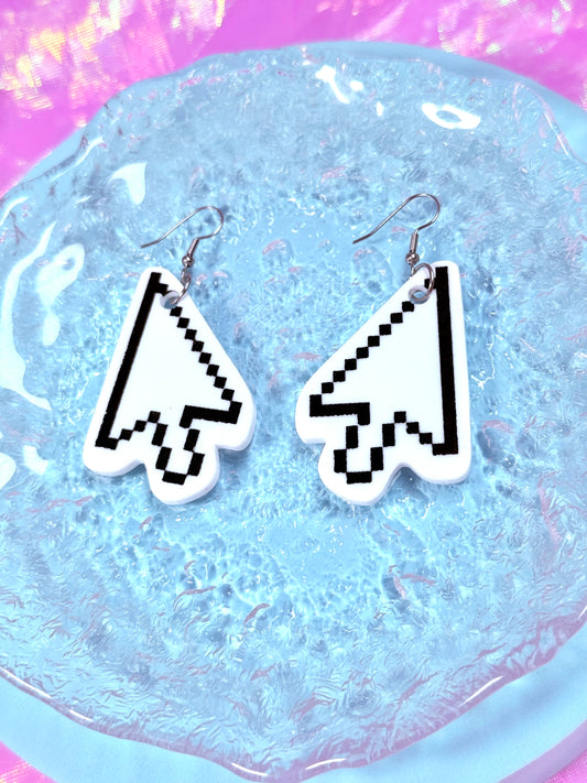 Classic Cursor Acrylic Earrings