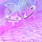 Y2K Cosmic Star Acrylic Earrings (Purple)
