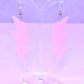 Lightning Bolt Acrylic Earrings (Iridescent)