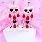 Lovely Skull Drops, Acrylic Earrings