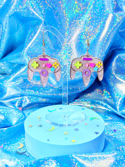 Nostalgic Videogame Controller Acrylic Earrings