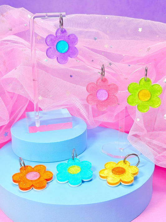 Y2K Jelly Flower Acrylic Earrings