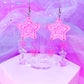 Funky Y2K Star Drop Earrings (Girly Pop)