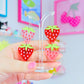 Strawberry Gummies, Acrylic Earrings