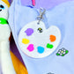 Paint Palette Bag Charm