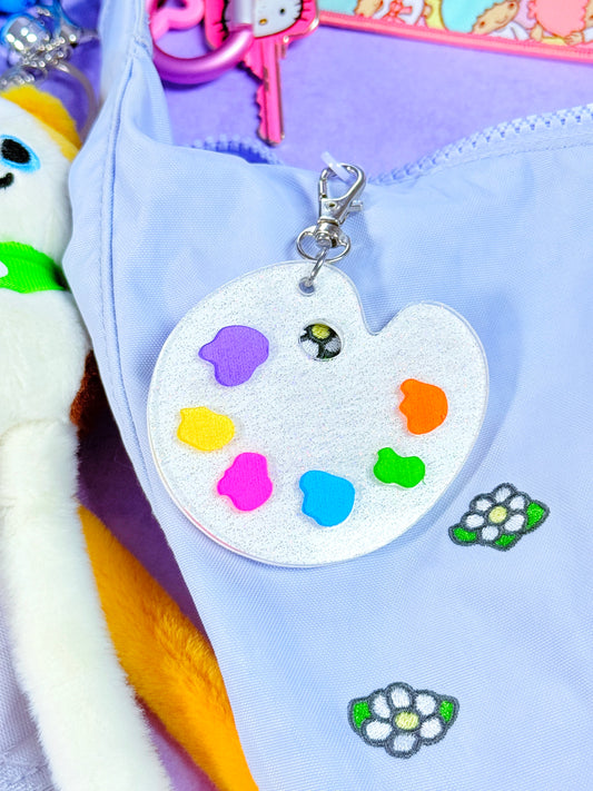 Paint Palette Bag Charm