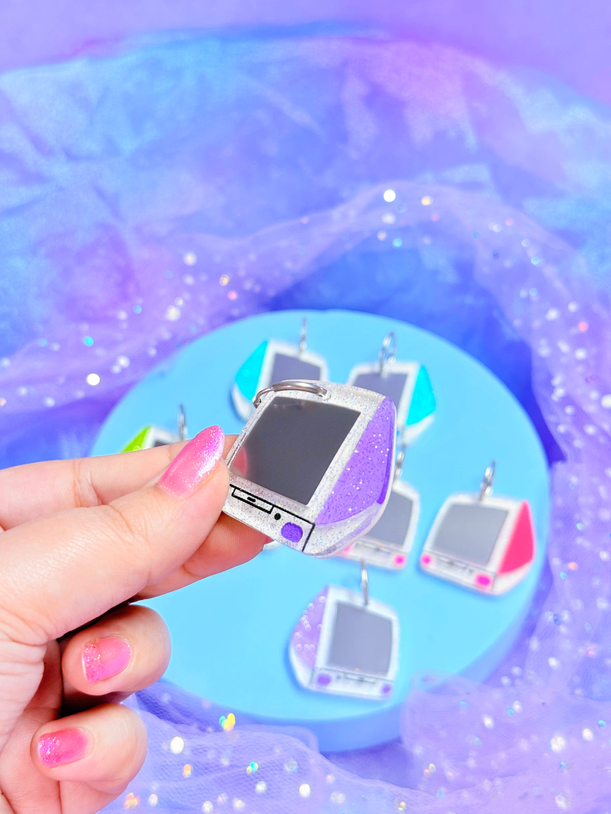 Colorful Y2K Computer Acrylic Earrings