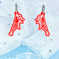 Jelly Shrimp Acrylic Earrings (Cherry Shrimp)