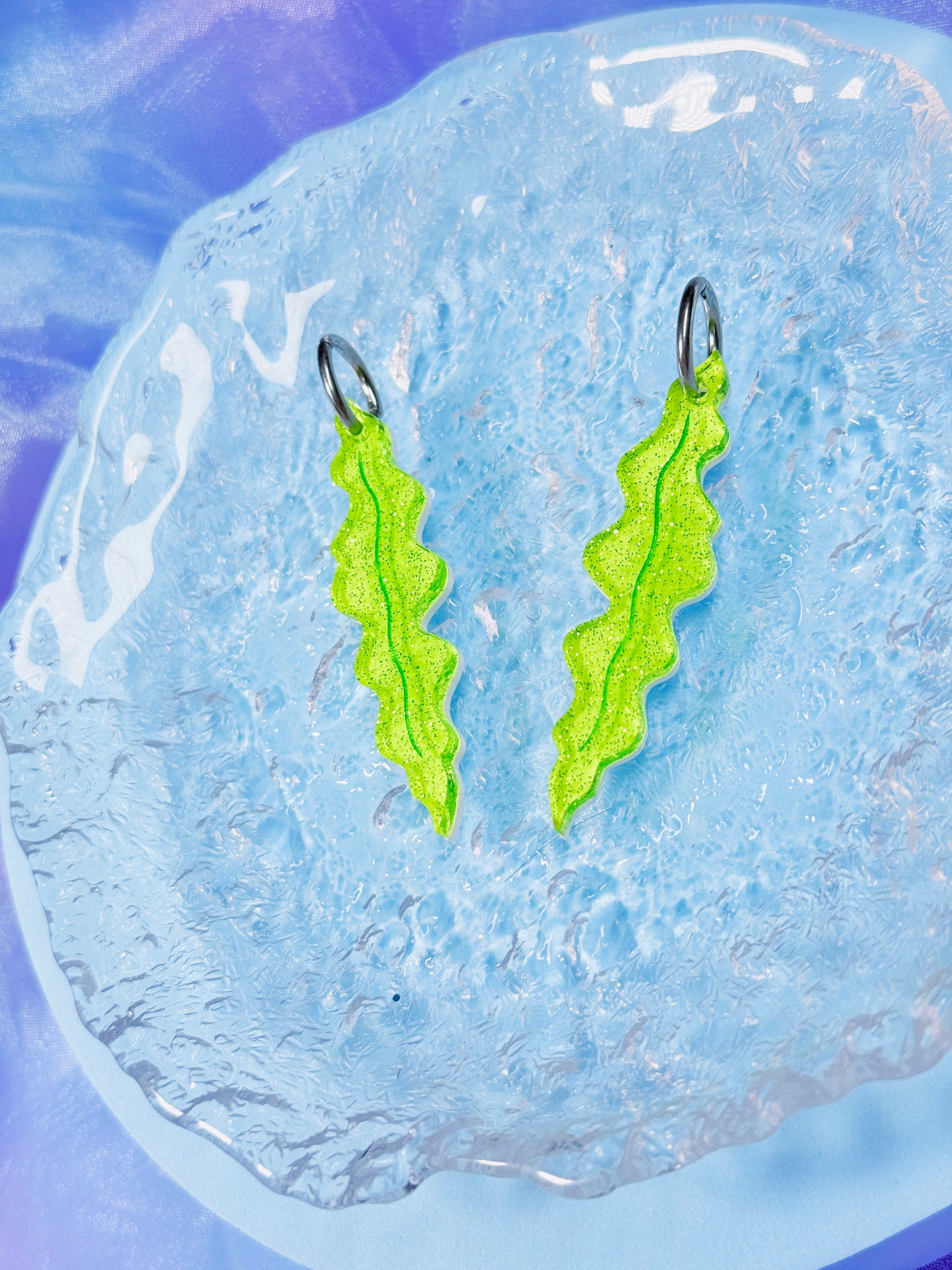 Jelly Kelp Acrylic Earrings