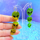 Jelly Alien Drops, Acrylic Earrings