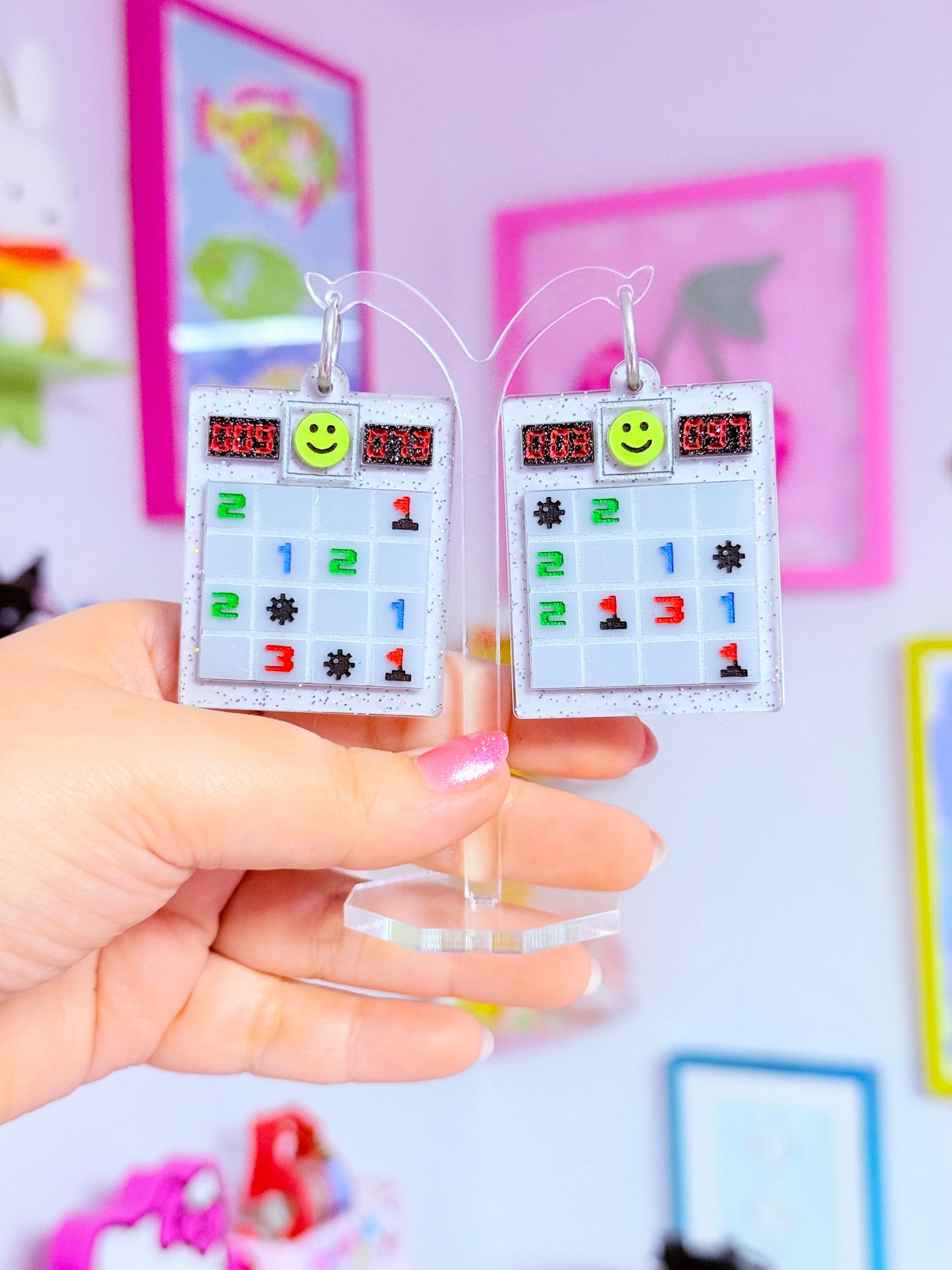 That One Computer Game, Acrylic Earrings