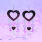 Y2K Candy Drops, Acrylic Earrings (Punky Purple)