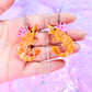 Princess Prawn, Shrimp Acrylic Earrings