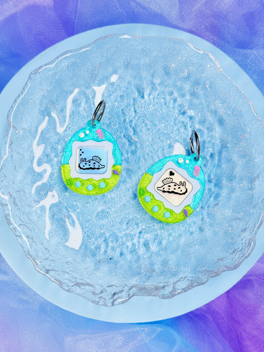 Virtual Pet Sea Slug Acrylic Earrings