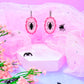 Cutesy Cockroach Acrylic Earrings (pinky pink)