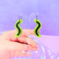 Gummy Centipede Acrylic Earrings