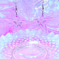 Y2K Spiky Star Acrylic Earrings (Purple)